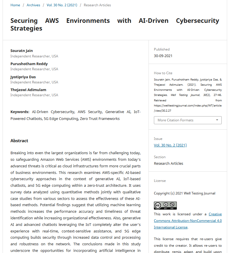 Article: Securing AWS Environments with AI-Driven Cybersecurity Strategies